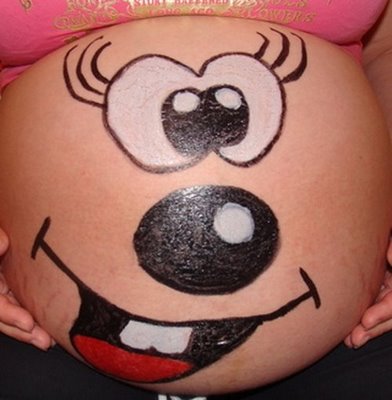 pregnant belly art. Pregnant-Belly Painting Art
