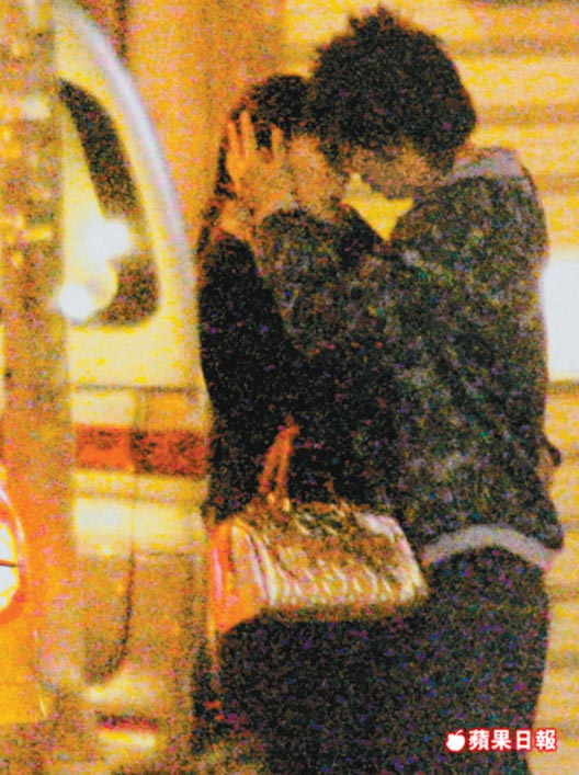 Charmaine Sheh and Lian Ching Man Kissing